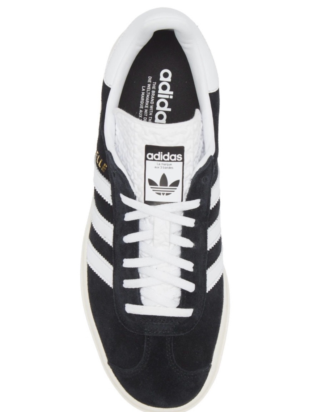 Adidas Gazelle ADV Core Black Cloud and White Suede Sneaker Sz 6